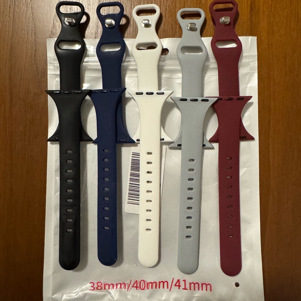 Set of 5 Silicone Watch Bands
